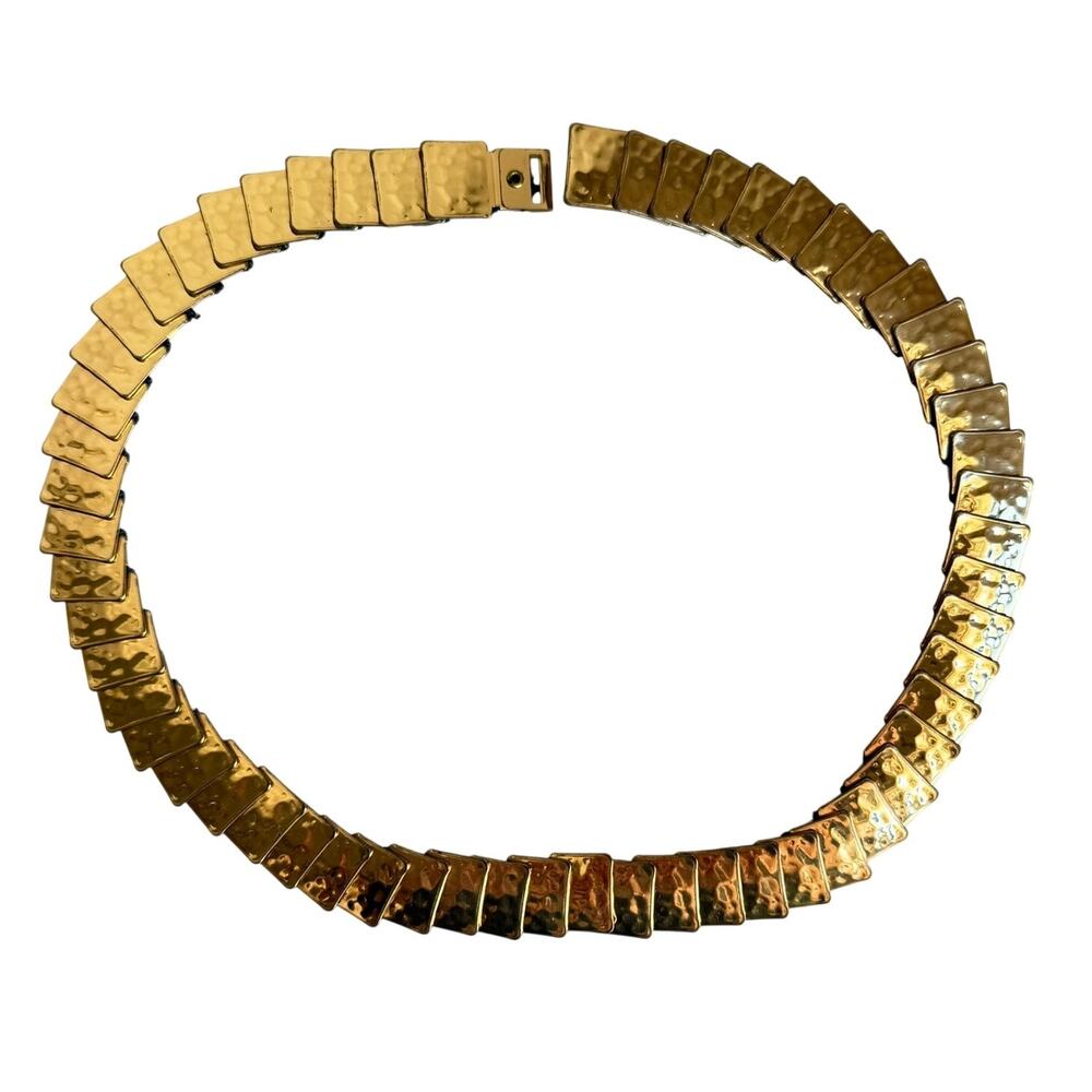 Vintage Gold Tone Stretch Belt Sz Small Adjustable Metal Mesh Accent